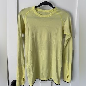 Lululemon Neon Yellow Swifty Tech Long Sleeve
